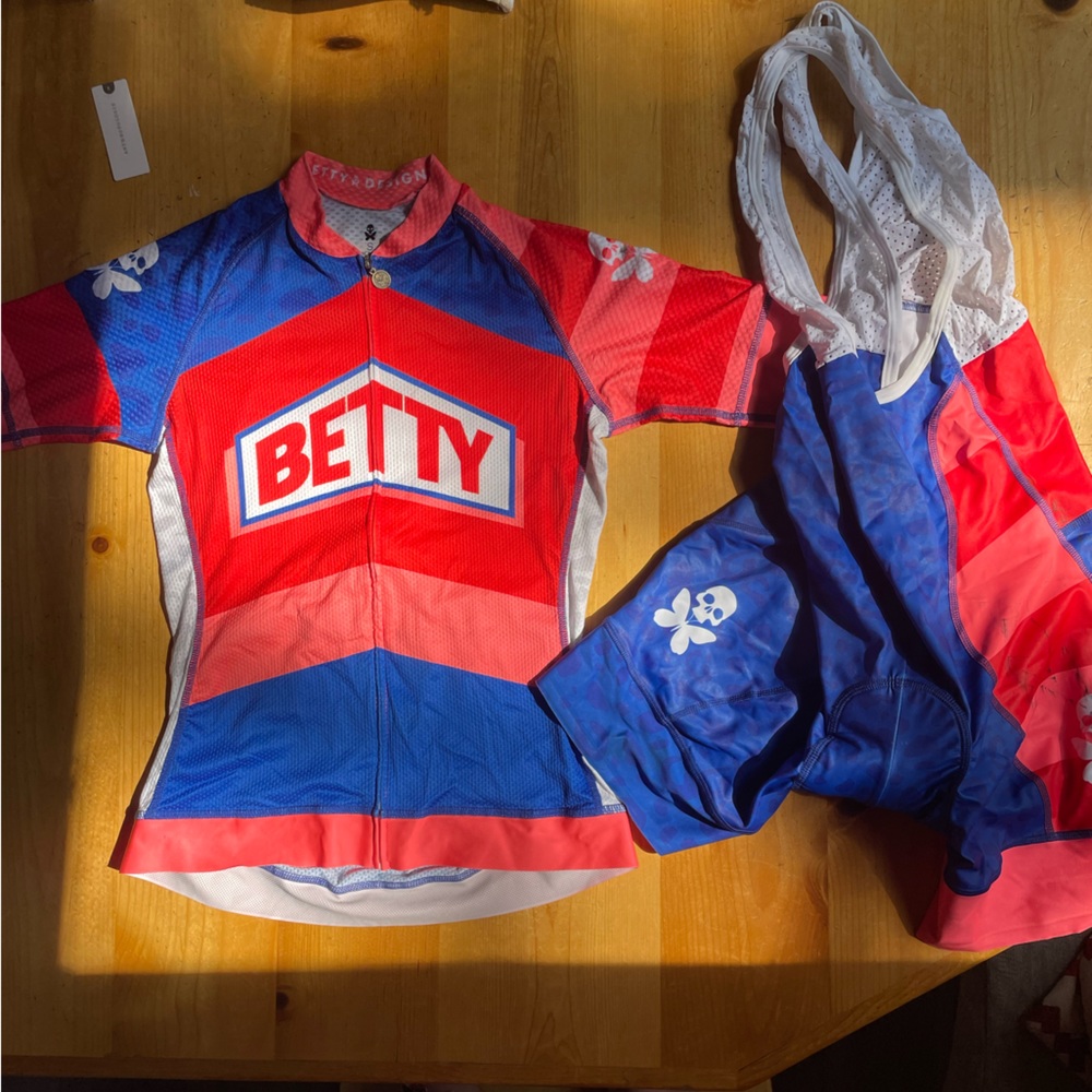 Betty Designs Cycling Kit (jersey and bib short)